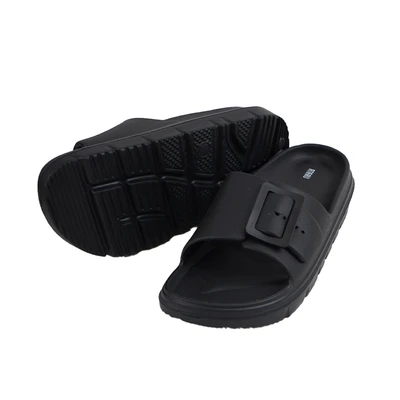 Gambar Ataru Sandal Slides Big Buckle Thick Ukuran 38 - Hitam