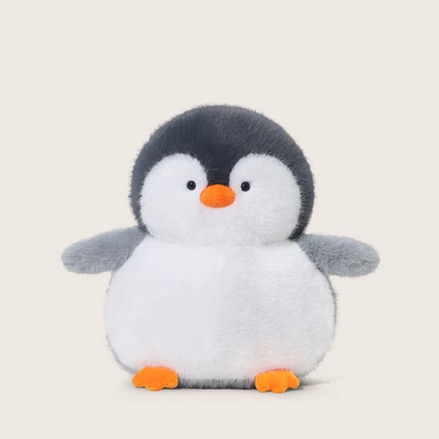 Gambar Hugs To You Boneka Plush Little Penguin Sarah - Putih/abu-abu