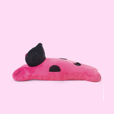 Gambar Hugs To You Boneka Plush Belly Black Cat - Pink/hitam