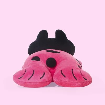 Gambar Hugs To You Boneka Plush Belly Black Cat - Pink/hitam
