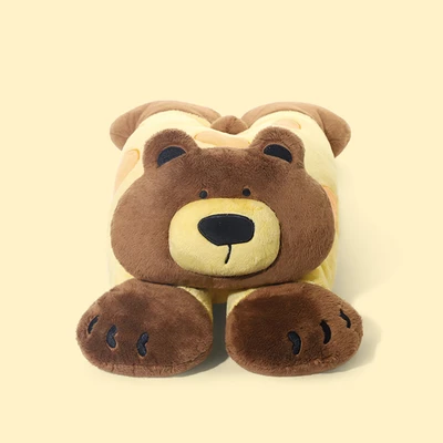 Gambar Hugs To You Boneka Plush Belly Brown Bear - Cokelat
