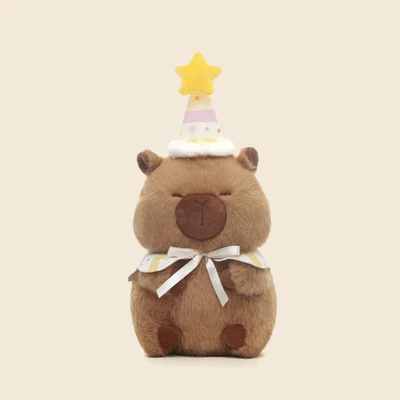 Gambar Hugs To You Boneka Plush Birthday Capybara - Cokelat