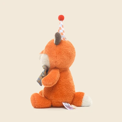 Gambar Hugs To You Boneka Plush Birthday Fox - Oranye