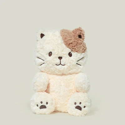 Gambar Hugs To You Boneka Plush Bernie Cat - Krem/cokelat