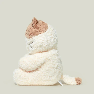 Gambar Hugs To You Boneka Plush Bernie Cat - Krem/cokelat