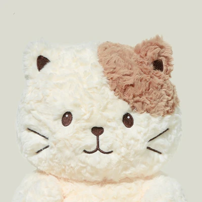 Gambar Hugs To You Boneka Plush Bernie Cat - Krem/cokelat