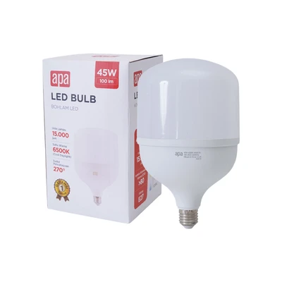 Jual APA Bohlam LED Standart 45 Watt 4500 Lumens Cool Daylight E27 ...