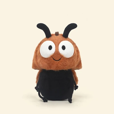 Gambar Hugs To You Boneka Plush Lady Bug - Cokelat/hitam