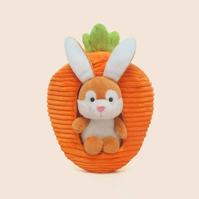 Gambar Hugs To You Boneka Plush Rabbit Nest - Orange
