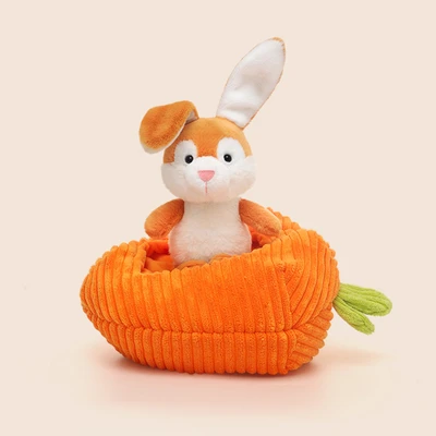 Gambar Hugs To You Boneka Plush Rabbit Nest - Orange