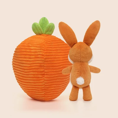 Gambar Hugs To You Boneka Plush Rabbit Nest - Orange