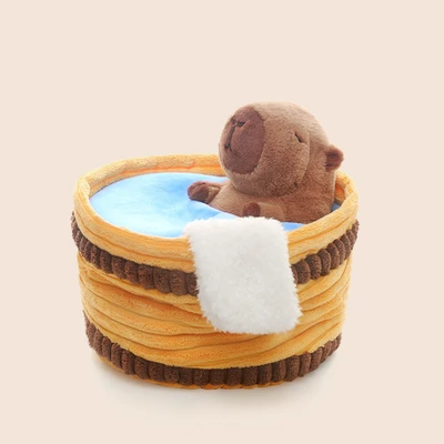 Gambar Hugs To You Boneka Plush Capybara Tub - Cokelat
