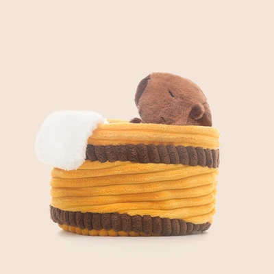 Gambar Hugs To You Boneka Plush Capybara Tub - Cokelat