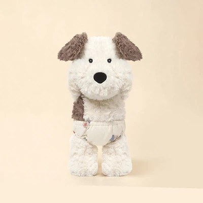 Gambar Hugs To You Boneka Plush Shy Puppy - Krem