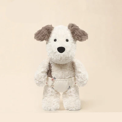 Gambar Hugs To You Boneka Plush Shy Puppy - Krem