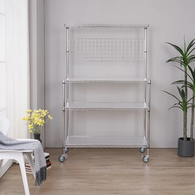 Gambar Krisbow Rak Troli Dapur 3 Tingkat - Silver
