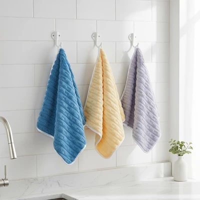 Gambar Informa Elio Kain Lap Dapur 40x40 cm Set 3 pcs 02B - Mix