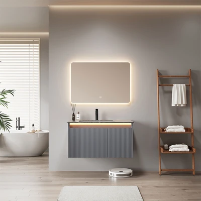 Gambar Informa Luther Set Kabinet Kamar Mandi - Abu-Abu