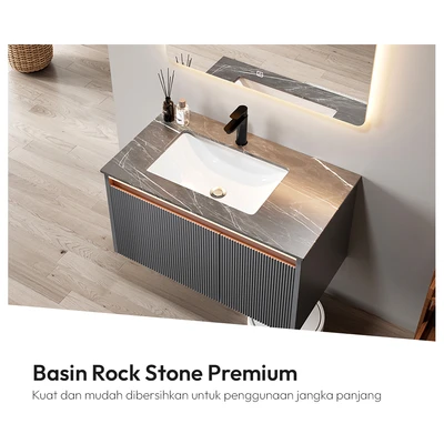 Gambar Informa Luther Set Kabinet Kamar Mandi - Abu-Abu