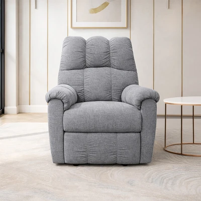 Gambar Ashley Raulo-3 Sofa Recliner Fabric 1 Seater - Abu-Abu