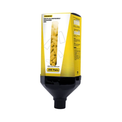 Gambar Krisbow Ear Plug Disposable Dispenser Set 250 Pasang - Kuning