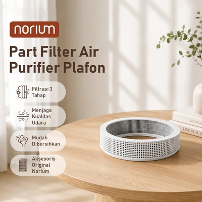 Gambar Norium Part Filter HEPA Carbon Air Purifier Plafon - Putih