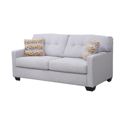 Gambar Ashley Mahoney-3 Sofa Fabric 3 Seater - Putih Ivory
