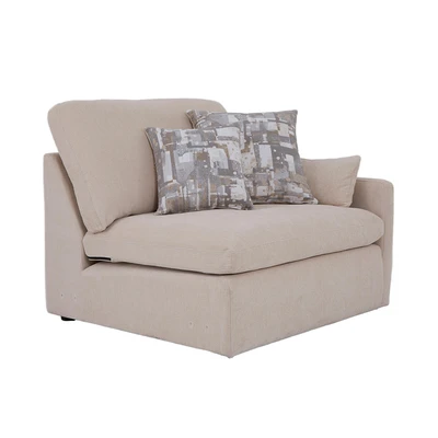 Gambar Ferrara Neo Colombus Sofa Modular Kiri Fabric 1 Seater - Krem Beige
