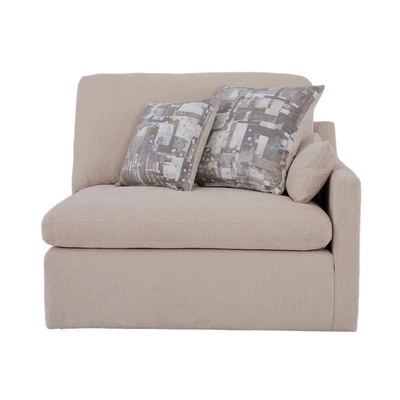 Gambar Ferrara Neo Colombus Sofa Modular Kiri Fabric 1 Seater - Krem Beige
