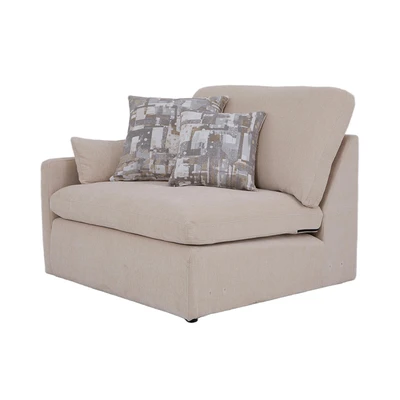Gambar Ferrara Neo Colombus Sofa Modular Kanan Fabric1 Seater - Krem Beige