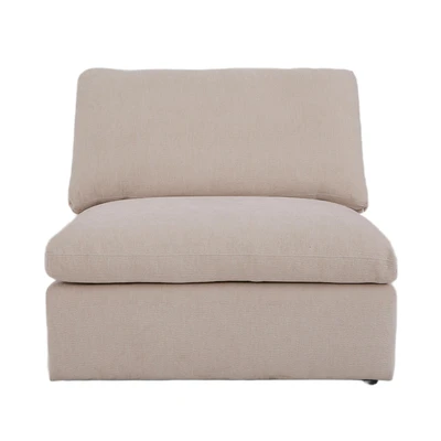 Gambar Ferrara Neo Colombus Sofa Modular Armless Fabric 1 Seater - Krem Beige