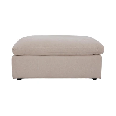 Gambar Ferrara Neo Colombus Bangku Ottoman Fabric - Kren Beige