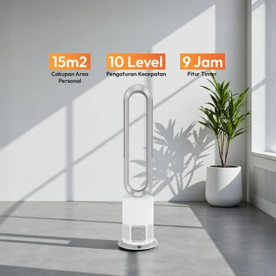 Gambar Krisbow Sync Air Purifier 15 m2 CADR 93 m3/jam - Putih