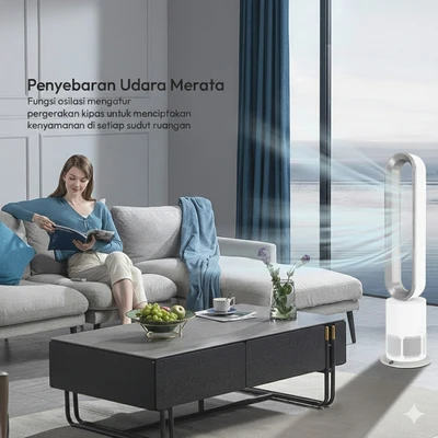 Gambar Krisbow Sync Air Purifier 15 m2 CADR 93 m3/jam - Putih