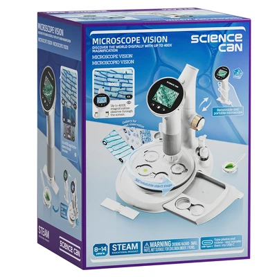 Gambar Science Can Set Microscope Vision - Putih