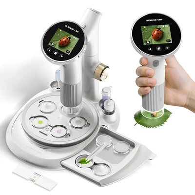 Gambar Science Can Set Microscope Vision - Putih