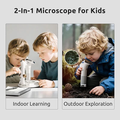 Gambar Science Can Set Microscope Vision - Putih