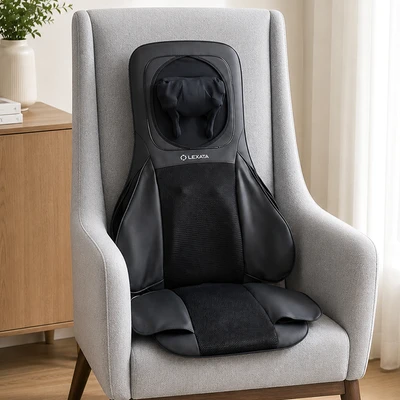 Gambar Lexata Bantalan Leher & Kursi Pijat 3D SM LX-C03 - Hitam