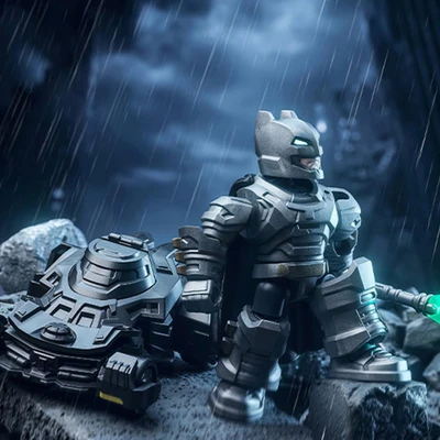 Gambar [Blind Box] Blokees DC Action Figure Legendary Batman Defender Version 01 Model Kit