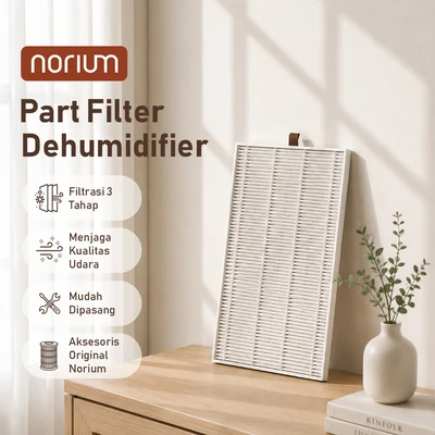 Gambar Norium Part Filter HEPA Carbon Dehumidifer - Putih