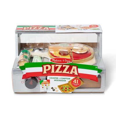 Gambar Melissa & Doug Set Pizza Counter Set 41 pcs - Mix