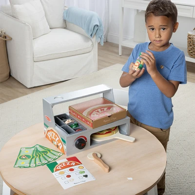Gambar Melissa & Doug Set Pizza Counter Set 41 pcs - Mix