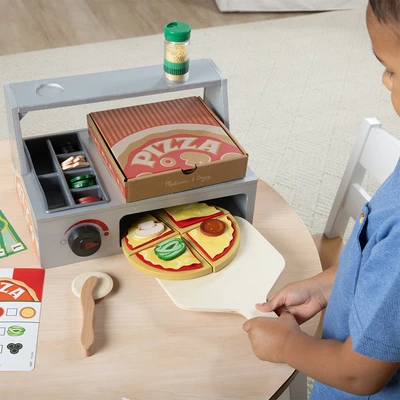 Gambar Melissa & Doug Set Pizza Counter Set 41 pcs - Mix