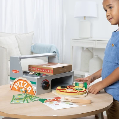 Gambar Melissa & Doug Set Pizza Counter Set 41 pcs - Mix