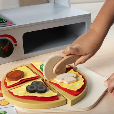 Gambar Melissa & Doug Set Pizza Counter Set 41 pcs - Mix