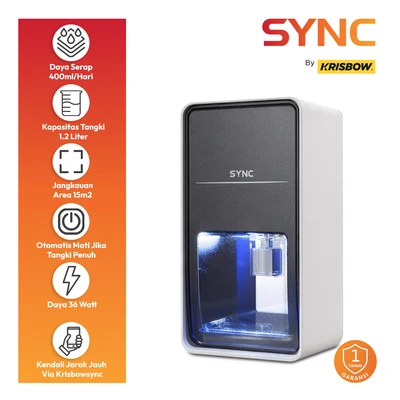 Gambar Krisbow Sync Dehumidifier 0.4 Liter 36 Watt - Putih