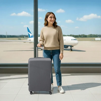 Gambar Passport Montero Koper PP TSA Lock Expandable 28 Inch - Abu-Abu Stone