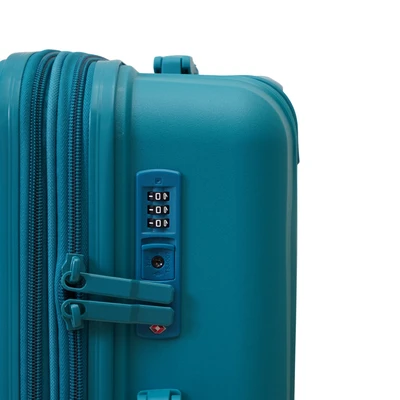 Gambar Passport Montero Koper PP TSA Lock Expandable 20 Inch - Hijau kaya Teal
