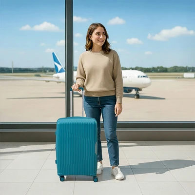 Gambar Passport Montero Koper PP TSA Lock Expandable 24 Inch - Hijau Kaya Teal
