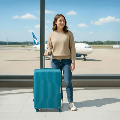 Gambar Passport Montero Koper PP TSA Lock Expandable 28 Inch - Hijau Kaya Teal